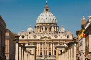 The Vatican featuring St. Peter's Basilica, Rome, Italy